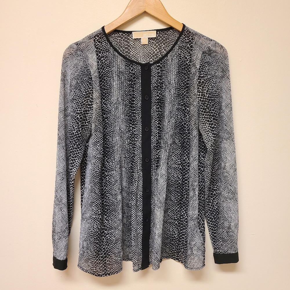 Michael Michael Kors snake skin print Long blouse